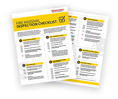 Fire Marshal Inspection Checklist Download